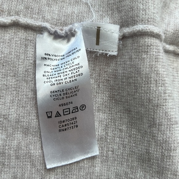 Ann Taylor Shawl Open Cardigan in Light Neutral Heather XS - Picture 5 of 10